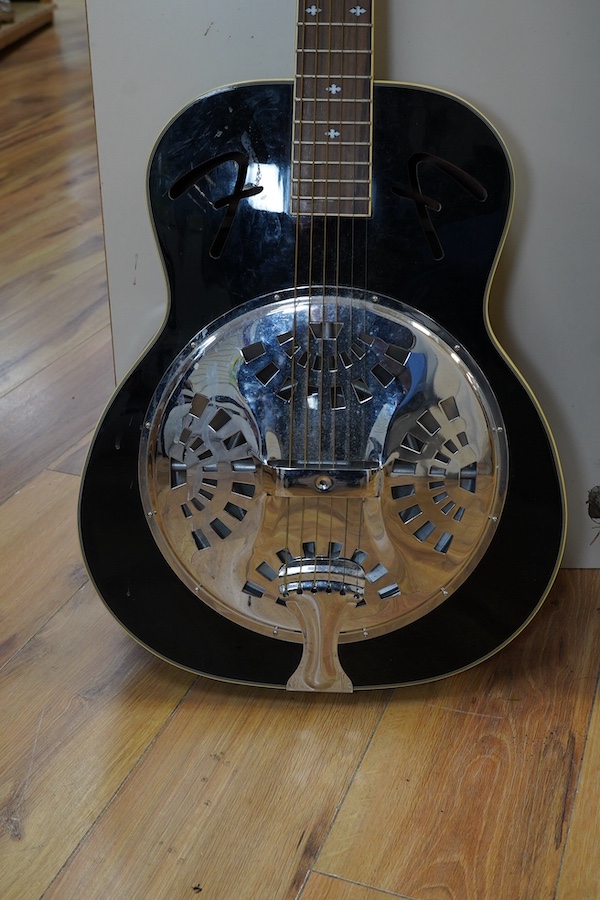 A Fender Resonator acoustic guitar. Condition - good.